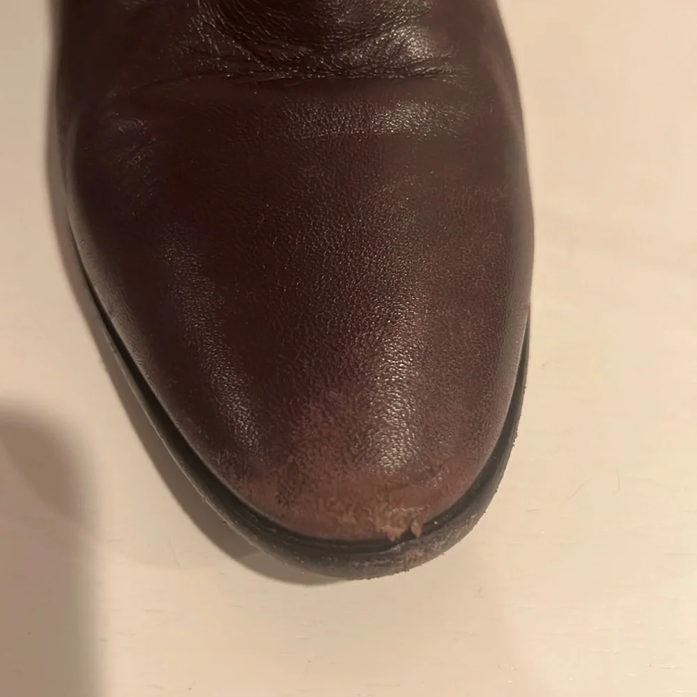 Balenciaga Violet Plum Leather Boots 37 - Picture 9 of 10